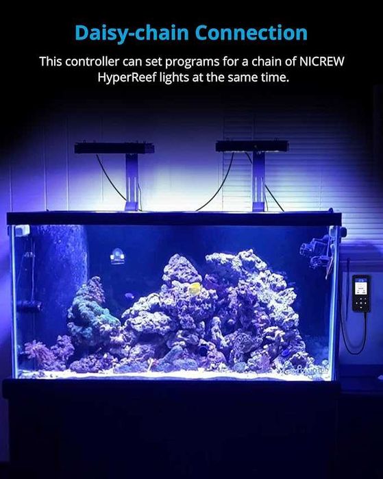 NICREW Контролер за аквариумни лампи HyperReef 50, 100, 150 W