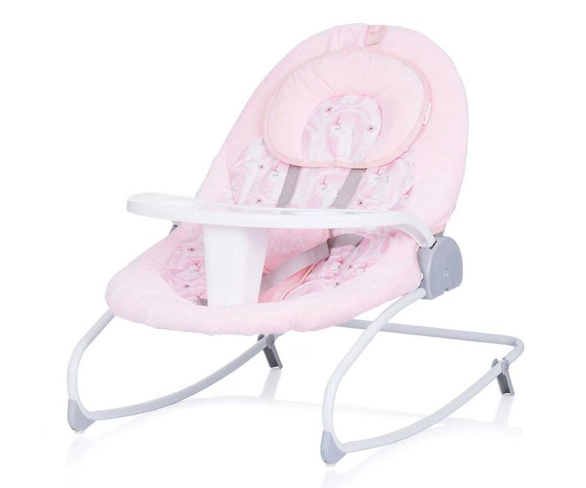 Chipolino Електрическа музикална бебешка люлка-шезлонг 2 в 1 Нукс