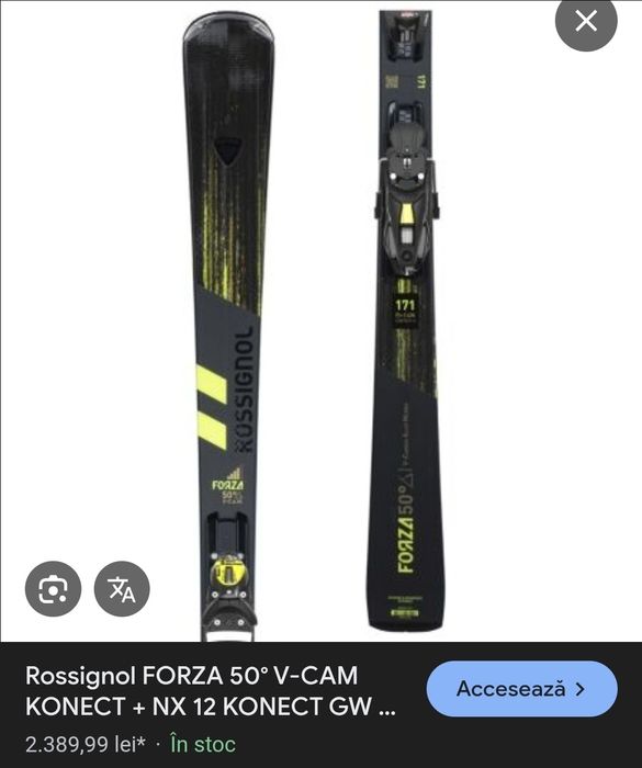 Schiuri Rossignol Forza 50° V-CAM + Legături NX 12 Konect GW Model Nou