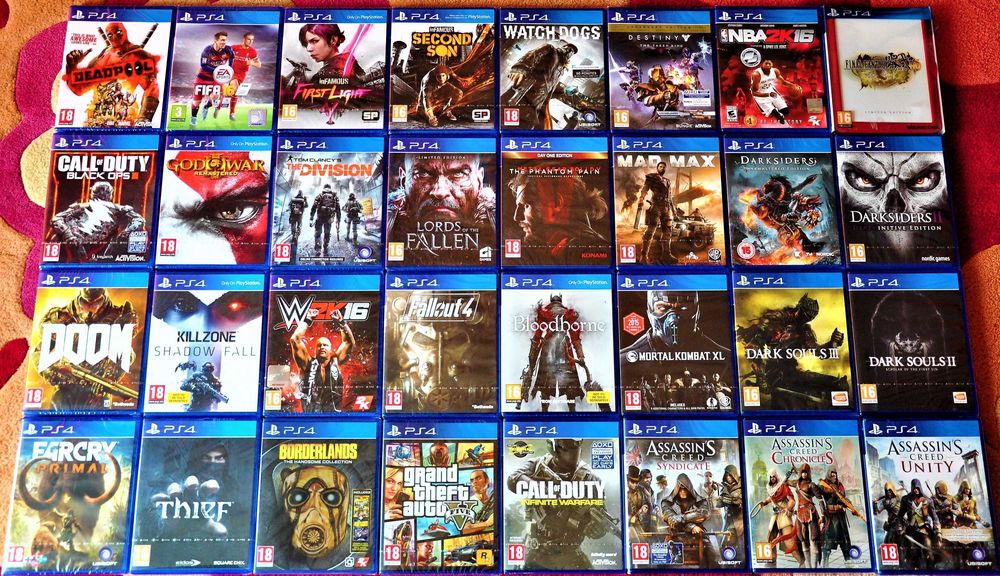 Ps4 игри Spiderman GTA lego minecraft Assassins crash ufc sonic