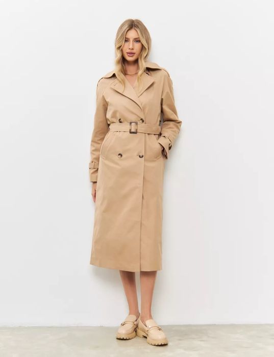 Тренч длинный, плащ оверсайз