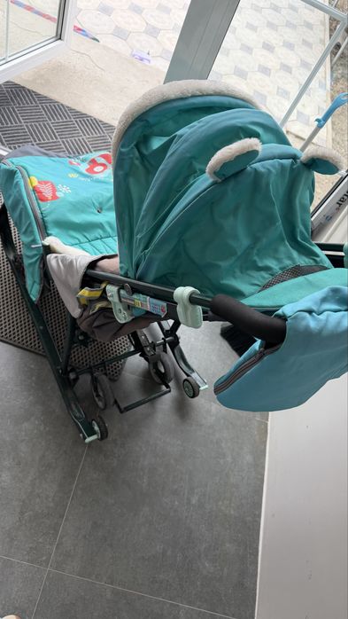 Санки теплые с колесами Nika