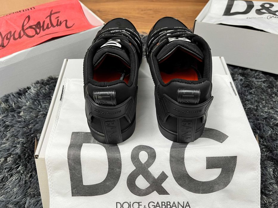>- Calitate Premium -< Sneakers low top - adidași - pantofi casual-elegant bărbați Dolce & Gabbana Portofino trend vara 2026