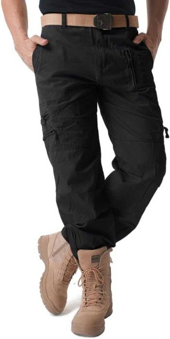 Pantaloni lucru bumbac, 8 buzunare, marimea 36