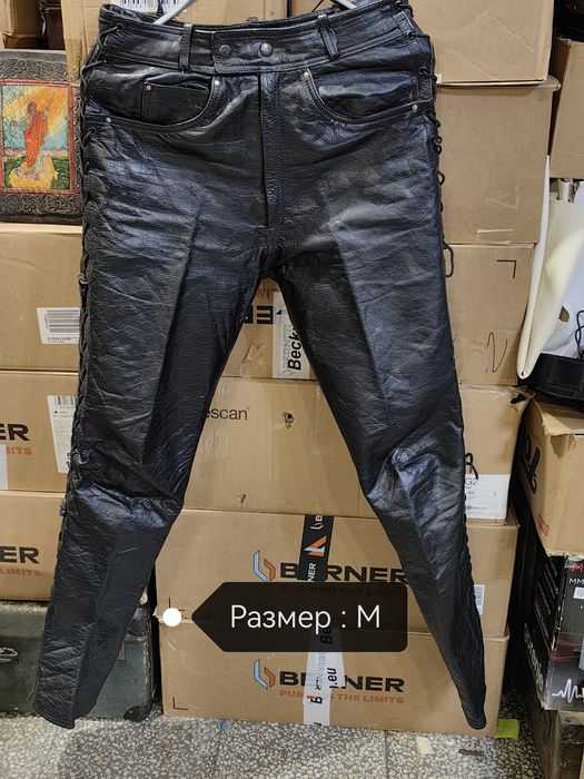 Кожени мото панталони