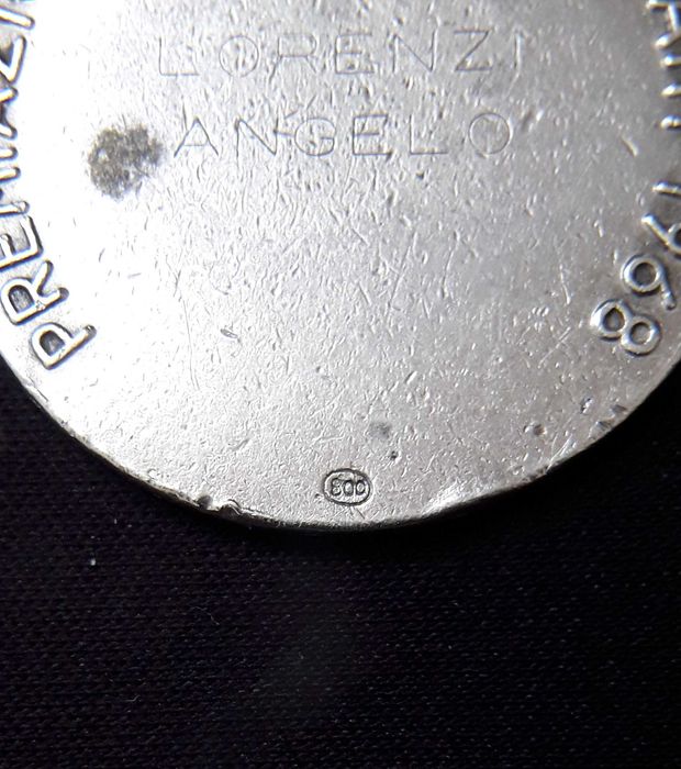 Сребърен медал на провинция Тренто-Италия от 1968 год.