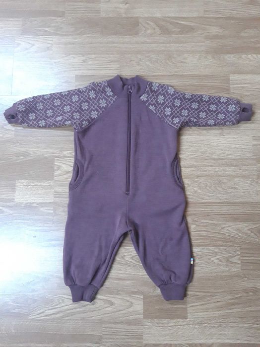 Salopeta si cagula lana merinos Joha pt bebe  12-18 luni