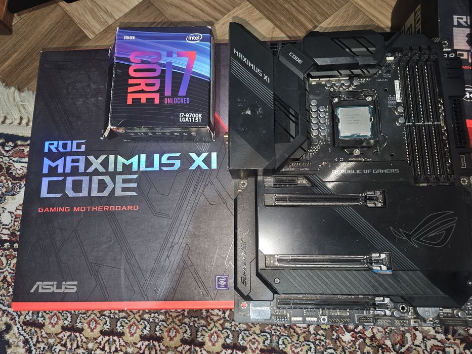 Asus rog maximus code xi + i7 9700k топ редкая сборка
