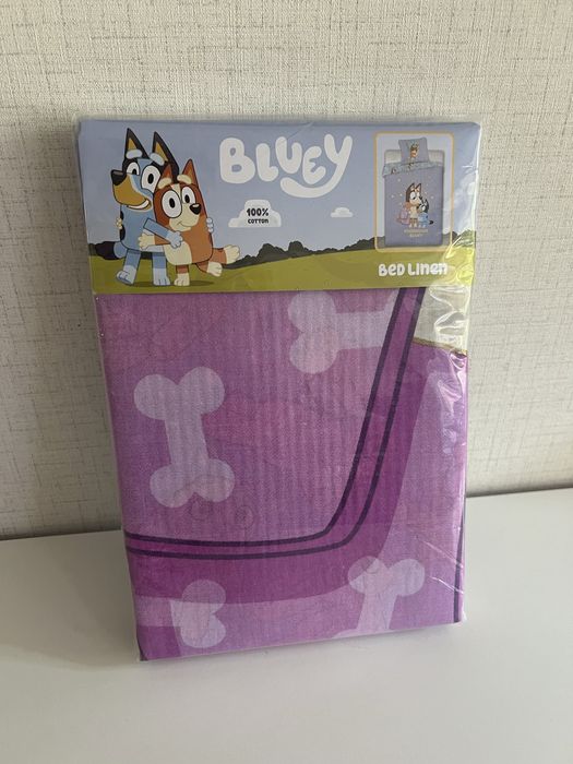 Детски спален комплект Bluey Goodnight, Блуи – спално бельо за единично легло