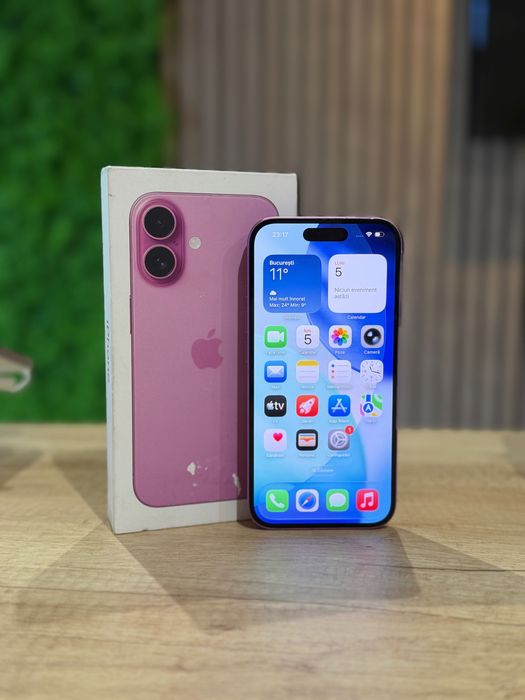 iPhone 16 128Gb PINK/Baterie92%/Garantie 12 luni @atsgsm.ro