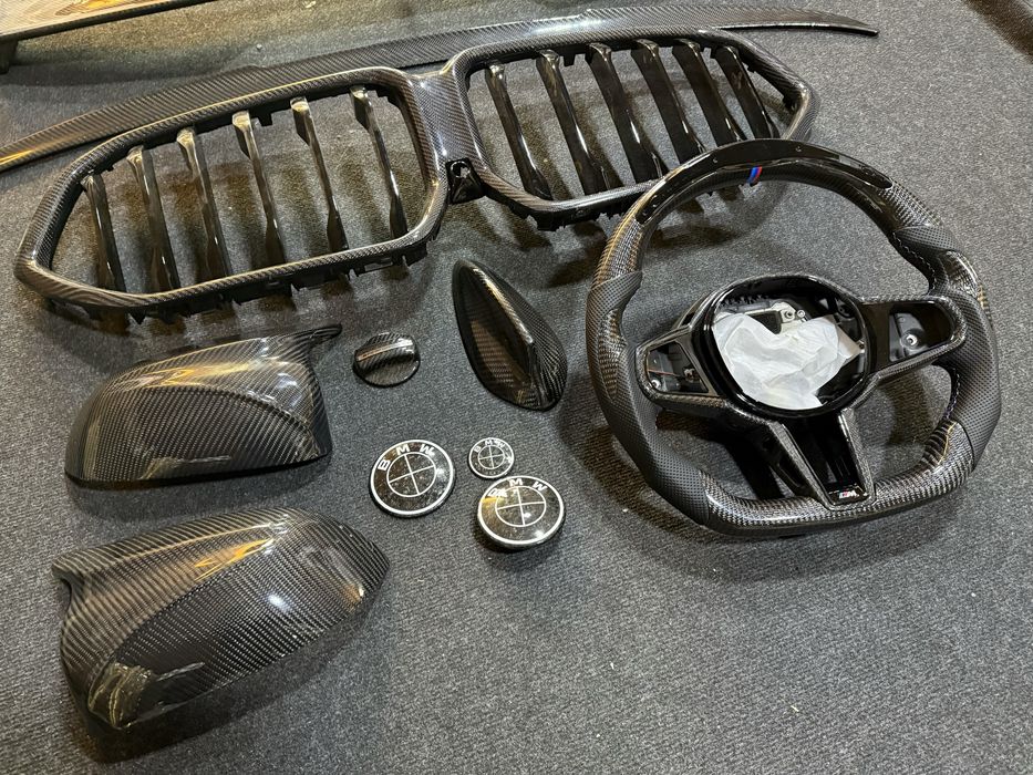 Eleron Grile Volan Embleme Luneta  Oglinzi Carbon BMW X6M F96 G06 X6
