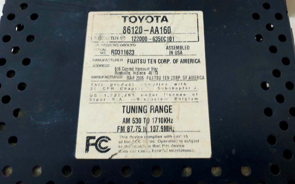 АвтоМагнитола Toyota 30-ка