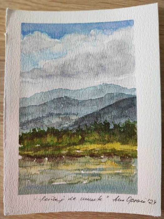 Acuarele pictate 10/15cm, 70 Ron Bucata