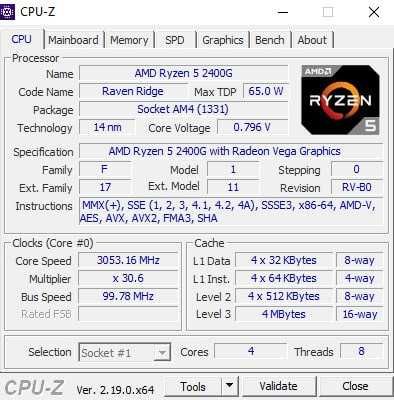 Готовая сборка AMD Ryzen5 2400G