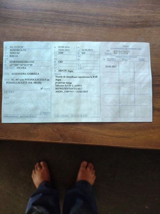 Platforma 2 pozitii,3 axe,9 metrii aluminiu 2400 euro