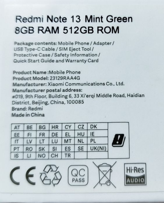 Продаю Redmi note 13