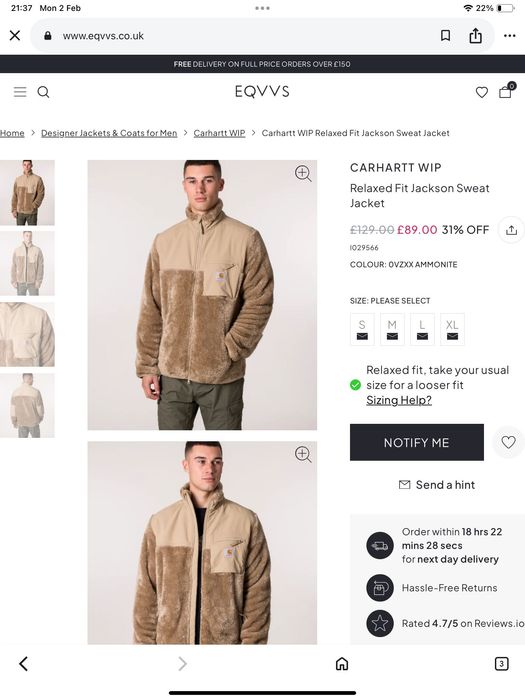 Carhartt-оригинално яке 54хл