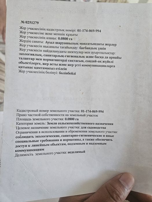 Продам 8 соток,Южная 994