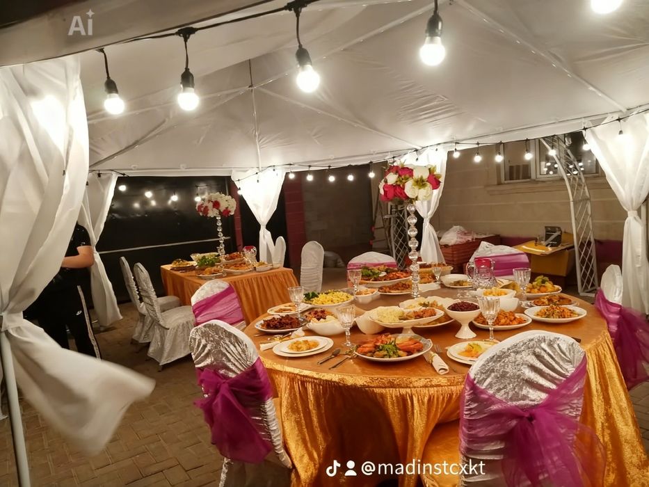 Прокат стол, стулья, шатер, декорации