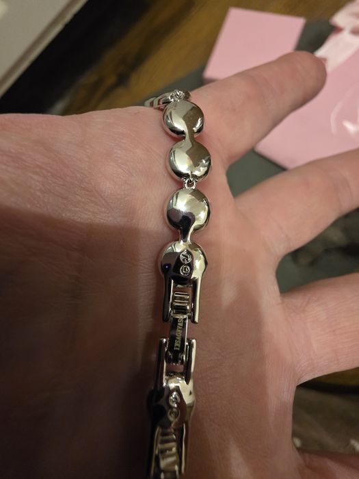 Set Swarovski argintiu