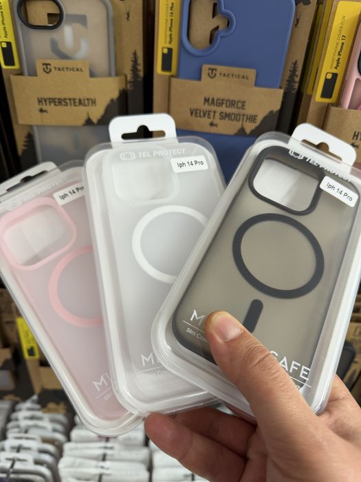 iPhone 13/14,iPhone 15/ 15 Pro,iPhone 14 Pro матиран MAGSAFE кейс