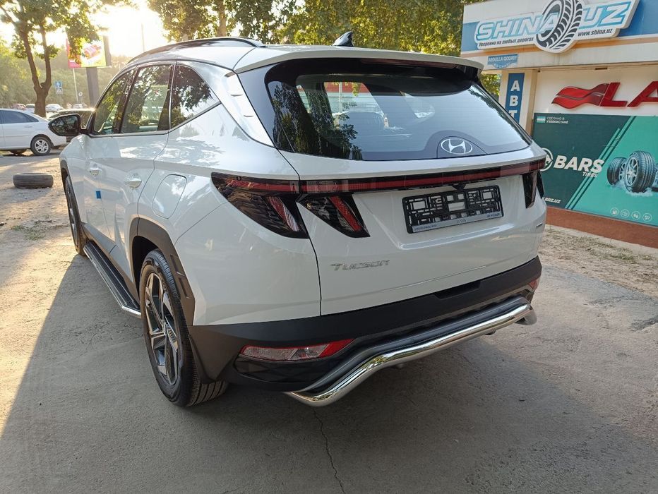 Защита бампера на Хундай Туксон 21 -22 год Rival