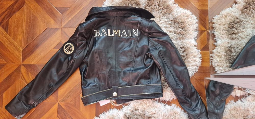 Geaca piele naturala Balmain