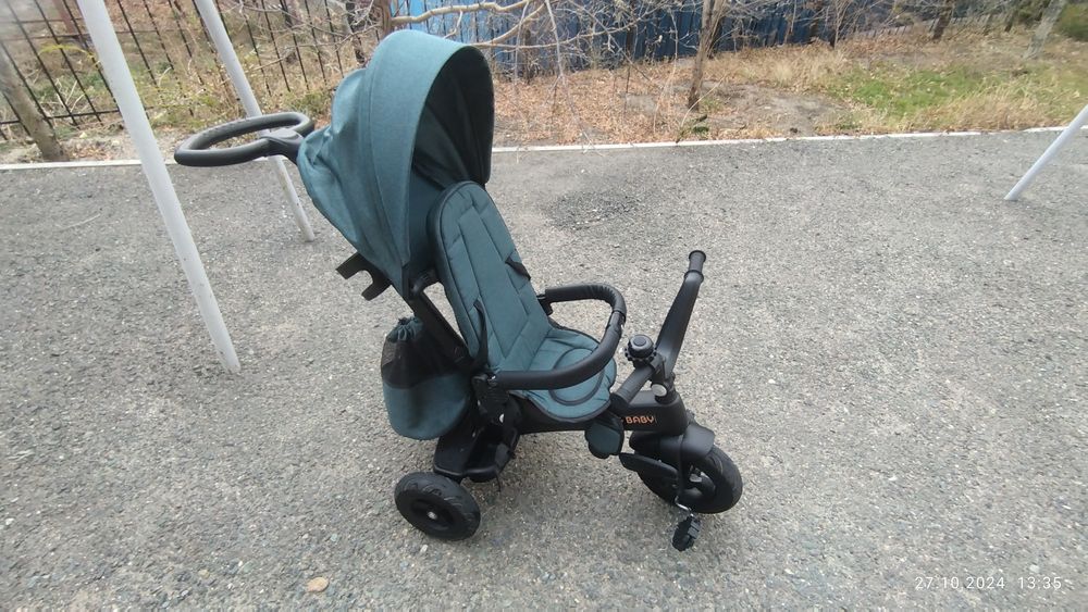 Продам детский велосипед с рулем для взрослого