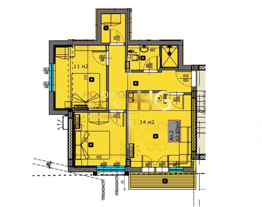 Продава се Тристаен апартамент в Варна, Виница - 70 кв.м за 1299 €/кв.м - Снимка #2