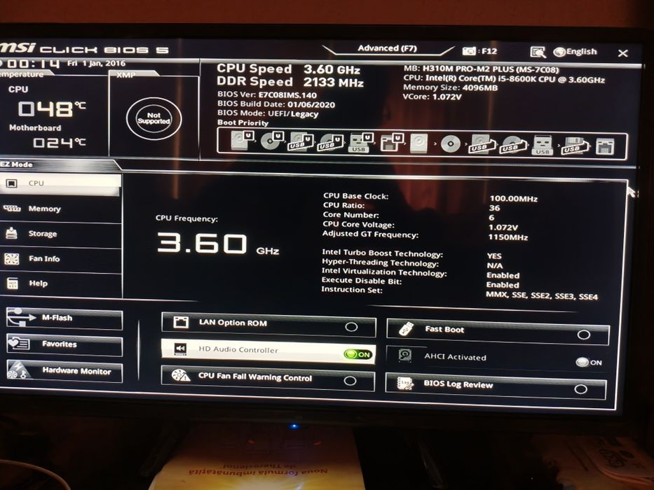 Procesor Intel Core i5-8600K (6 nuclee, 4.3GHz Turbo) - Testat, Funcțional