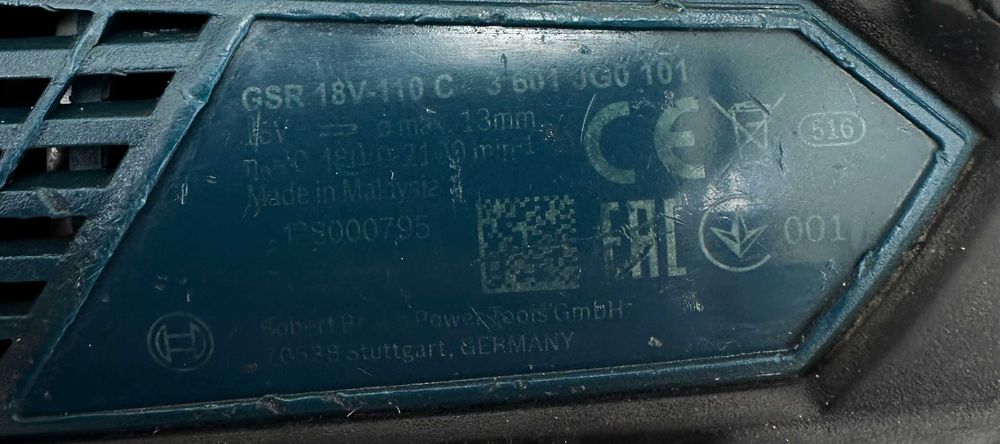 BOSCH GSR 18V-110 C - Безчетков мощен ударен винтоверт 18V 110Nm
