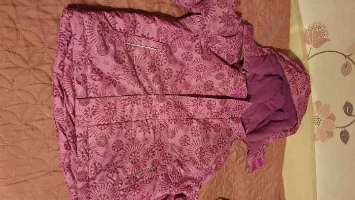 Детски комплект - Ски Грейка - Ватирано Яке и Гащеризон за момиче