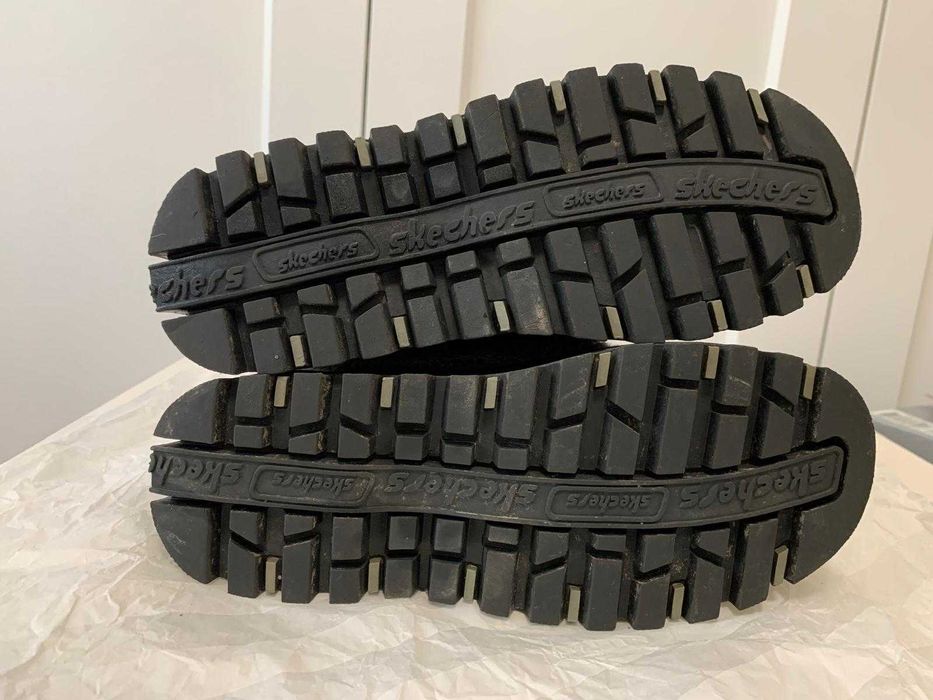 Cizme dama Skechers (snow boots) piele naturala marime 37.5 (24.5 cm)