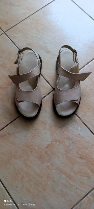 Дамски анатомични сандали ест.кожа , 39 номер