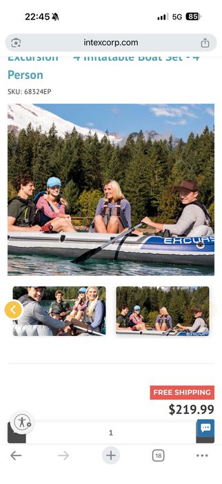 Надуваема лодка excursion 4