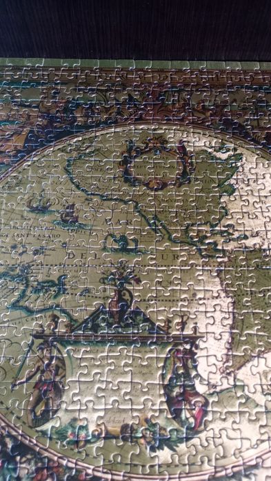 Пъзел Равенсбургер немски Металик Стара карта на света