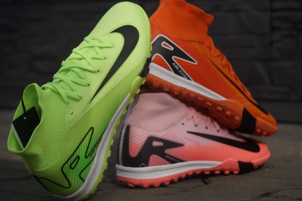 Детские футбольные бутсы сороконожки Nike Mercurial Air zoom