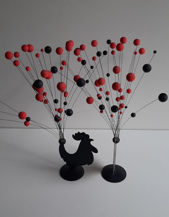 !!! НОВО "2 бр.  Декоративни  петлета +2 бр.-Свещници " СЪРЦЕ"