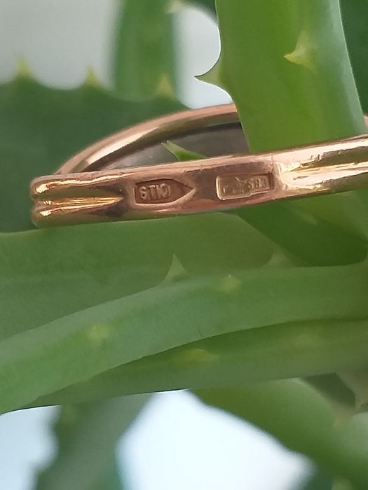 Кольцо 583 пробы с бриллиантами