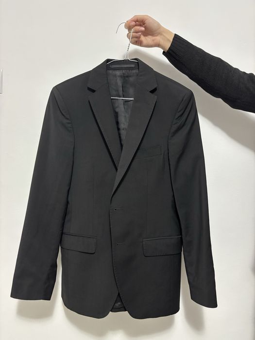 Costum negru | Paolo Rossi | 44 Slim fit | 100% lână