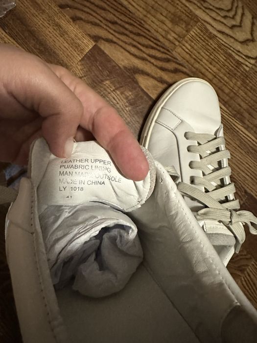 Кроссовки мужские (кожа)