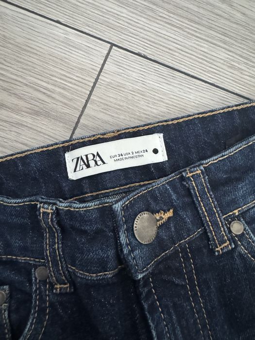 Blugi Slim fit Zara, marimea 34, albastru inchis