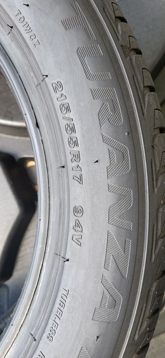 2 anvelope 215 55 17 bridgestone turanza t001 2021 6,7mm