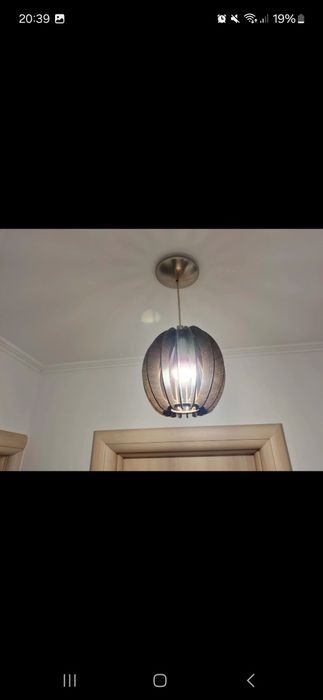 Vand set  lustre de lemn