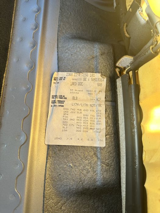 Ауди а4 б7 2.0 тди блб на части