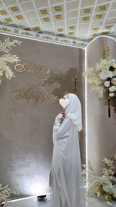 Платье-абайка (с пришитой накидкой)