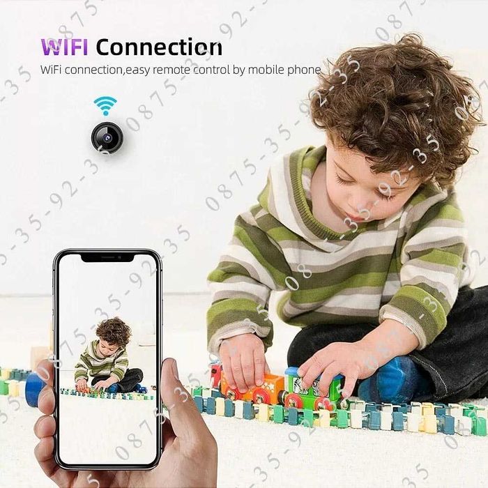 V380 Pro Мини WIFI IP скрита шпионска охранителна камера. mini Бебефон