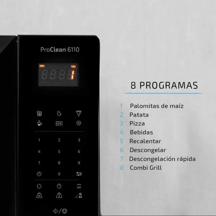 Микровълнова фурна с грил Cecotec ProClean 6110 23L 800W