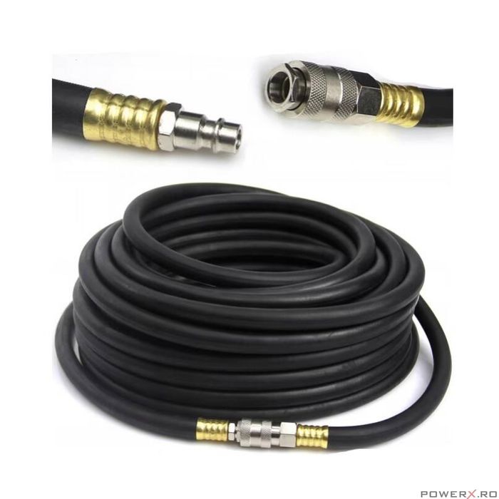 Furtun pneumatic pentru compresor, 10x17 mm,15 metri, Kraft