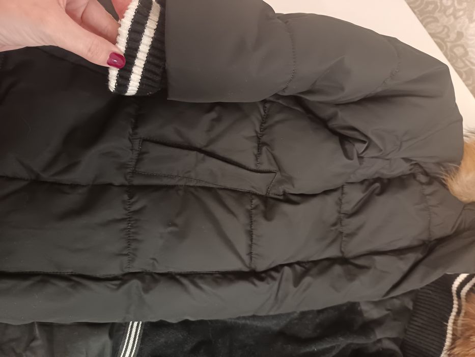 Зимний пуховик для девочки рост 116 см